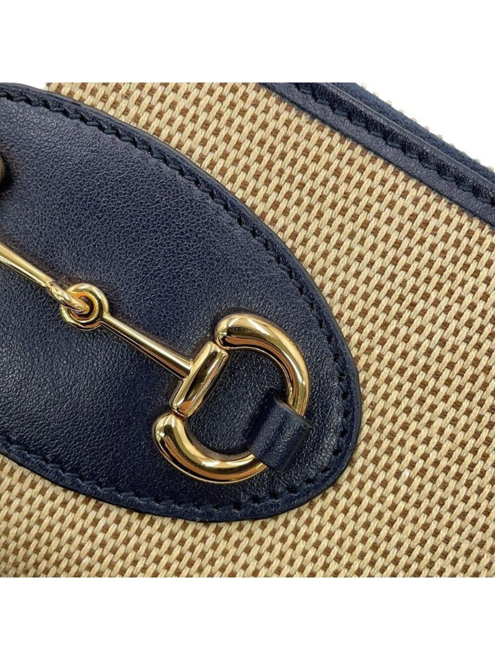 Gucci Wallet Horsebit 1955 Zip Around Canvas Leather Black - Picture 5 of 9